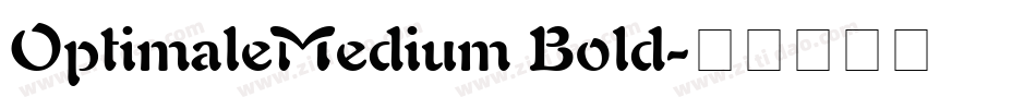 OptimaleMedium Bold字体转换